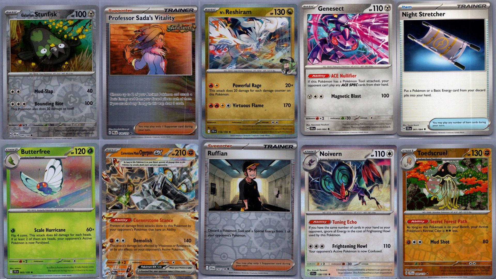 Actual scans of trading cards from Collecti3d inventory