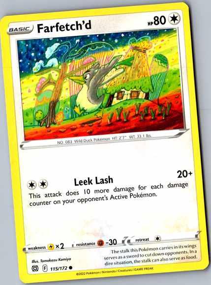Farfetch'd - SWSH09: Brilliant Stars 115/172 front scan
