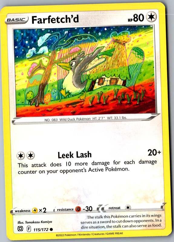 Farfetch'd - SWSH09: Brilliant Stars 115/172 front scan