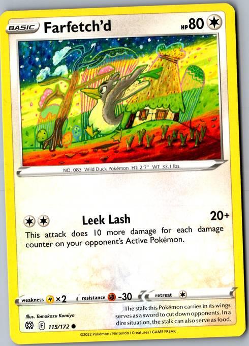 Farfetch'd - SWSH09: Brilliant Stars 115/172 front scan